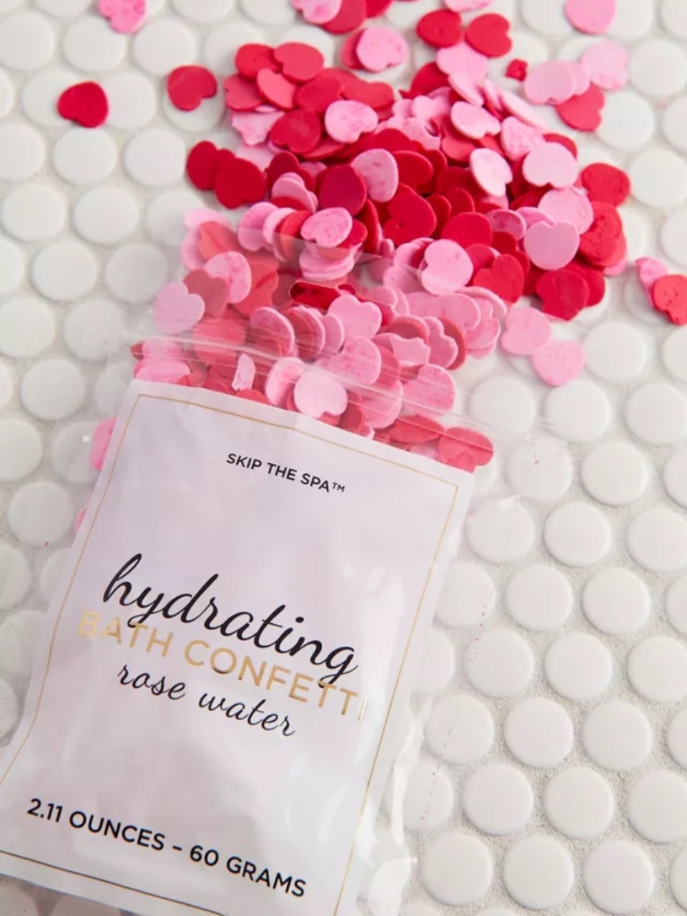 skip the spa™ Hydrating Heart Shaped Bath Confetti